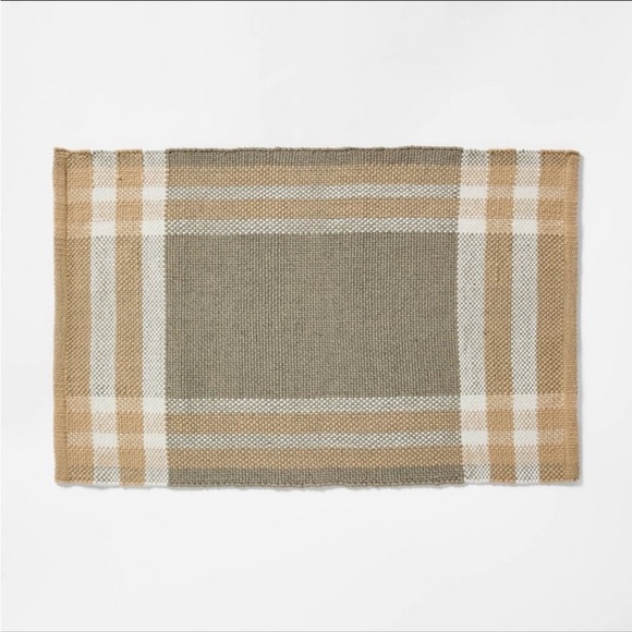 NWT 2'1"x3'2" Plaid Indoor/Outdoor Scatter
Accent Rug Green - Studio McGee - Picture 1 of 5